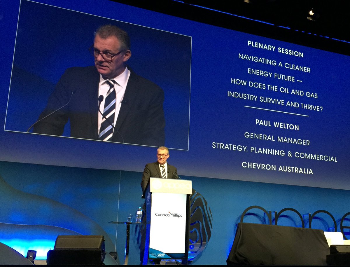 Nicmix26's tweet photo. “@Chevron is working to increase the supply of natural gas into Australian and international energy markets to help realise the objective of low-cost solutions for reducing emissions,“ said GM Chev Aus Paul Welton #APPEAConf #gasisgood #brighterwithgas https://t.co/mEMr5bM7EU