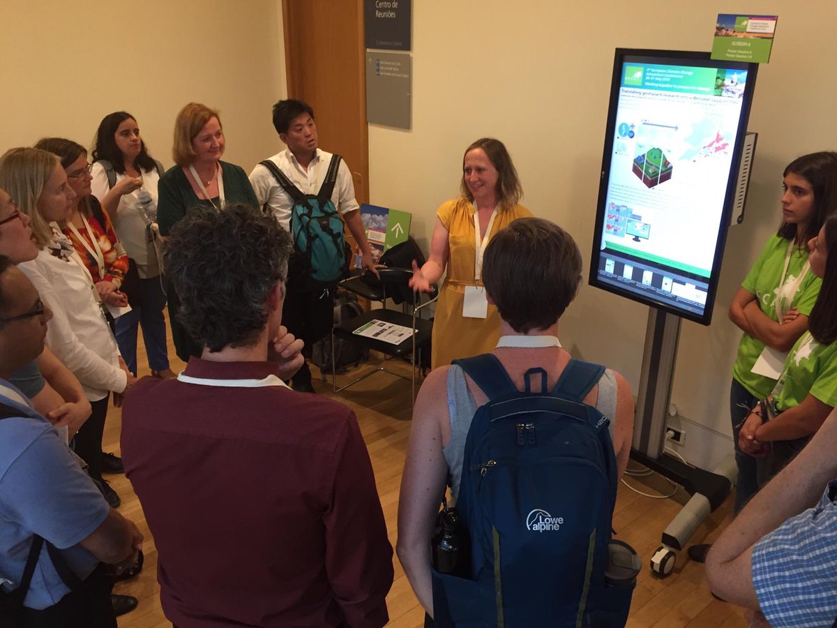 Great day talking about our #geoclimate research to climate scientists at the #ECCA2019 conference in Lisbon with <a href="/JimWhiteGeophys/">Jim White</a> <a href="/BritGeoSurvey/">British Geological Survey</a>.