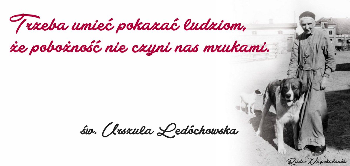 Rd_Niepokalanow's tweet photo. 29 maja - wspomnienie św. Urszuli Ledóchowskiej

"Nieraz uśmiech twój wlać może do duszy zniechęconej, smutnej, zbolałej, jakby nowe życie, nadzieję, że nastaną lepsze czasy, że nie wszystko stracone, że Bóg czuwa" - mawiała święta. https://t.co/6OXtPgHSLq