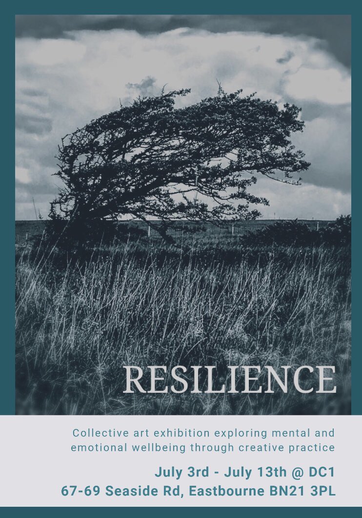 Coming soon in July, #exhibition of #artists and exploring their arts’ practice and its relationship to #wellbeing. There will be a programme of creative #workshops running alongside the exhibition. DC1 gallery, 67-69 Seaside Rd, #Eastbourne.