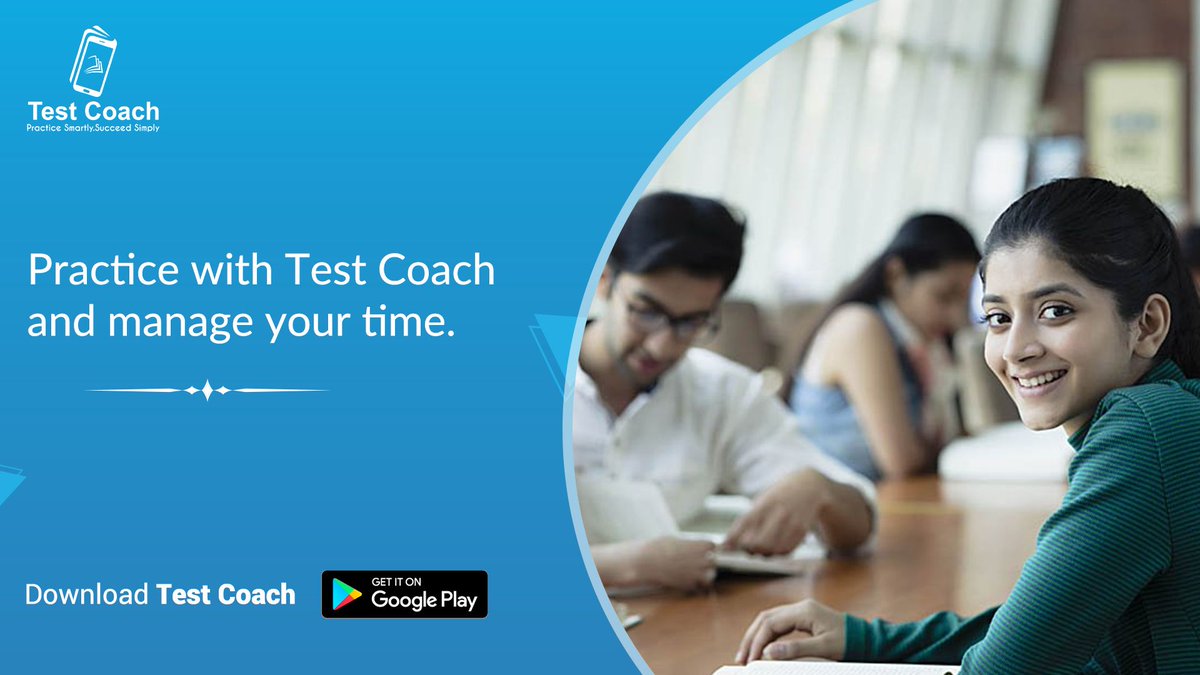 test_coach's tweet photo. Time Management is an Important factor for success in Competitive Exams. 
Practice with Test Coach and Manage Your Time. 

Download Link: https://t.co/YAVqN4gSxK
#TestCoach #Banking #IBPS #SBI #Railways #SSC https://t.co/CDebCTZxM4