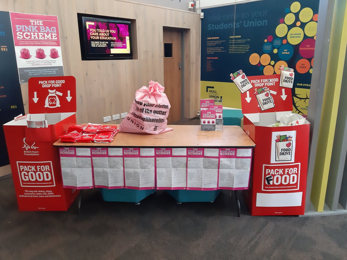 Moving out of your student house for Summer? 

The Pink Bags are in! Collect yours from Student Central reception or the library and find out how they can help your move here 👇

bit.ly/2JLDHh4