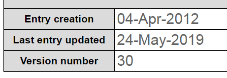 Cellosaurus's tweet image. We now provide information on the date of creation of an entry, the date of last update &amp;amp; the version number. Interesting to see that 38 entries were updated at every release (30x). All are well known #celllines (HL-60, K-562, MCF-7, etc) Surprisingly HeLa was "only" updated 29x