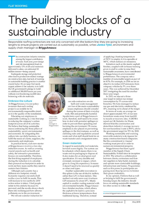 Our wonderful Environment and Supply Chain manager <a href="/malvernjan/">Janice Tyler-Johnson</a> has featured once again in the <a href="/RCIMag/">RCI Magazine</a> to discuss environmental-responsibility within the construction industry #roofing #sustainability