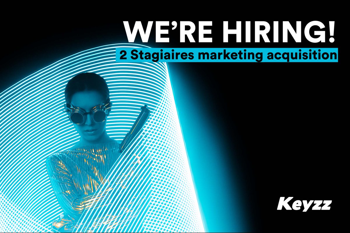Keyzz_seo's tweet image. WE'RE HIRING 🤩 bit.ly/2D6iglx start-up inbound marketing en hyper croissance, recherche un STAGIAIRE MARKETING AQUISITION.  Notre mission : Leading start-up nation to the top. 🚀.  #jobs #stage #marketing_acquisition #marketing_digital #inbound_marketing #inbound #sales