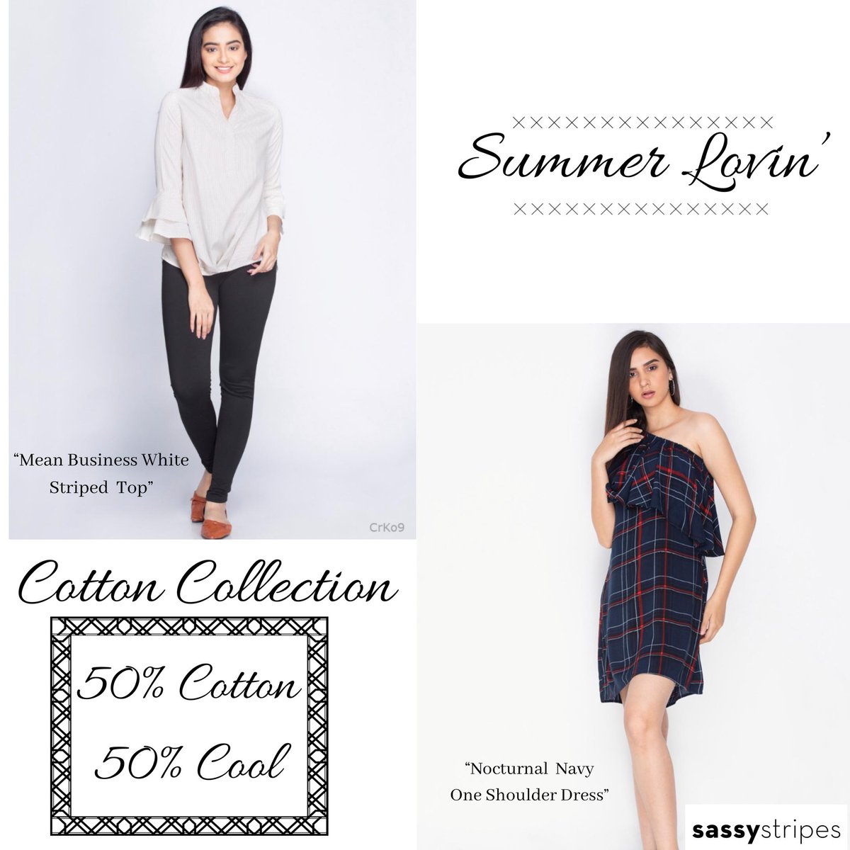 BrandSassy's tweet photo. Shop Link- https://t.co/eIcZEPmxMn
#summer #clothing #sassystripes #kolkatafashion #women #cotton #tops #dresses #fashion #style https://t.co/WuFIJ6Vuyl
