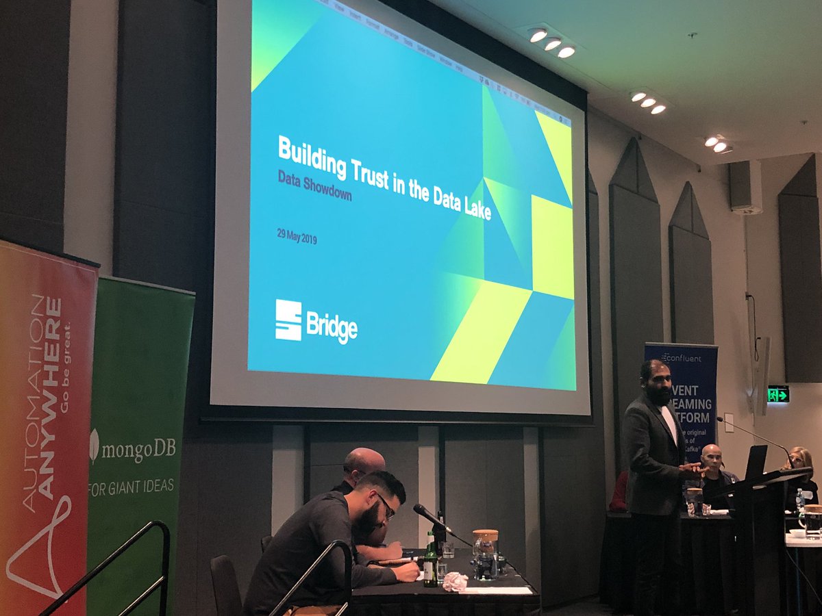 rachaelcarson's tweet photo. “Data = business decisions, but trusted data = right business decision” - so it’s important to get the data correct #DataShowdown @meetupmadness https://t.co/dRasD3T740