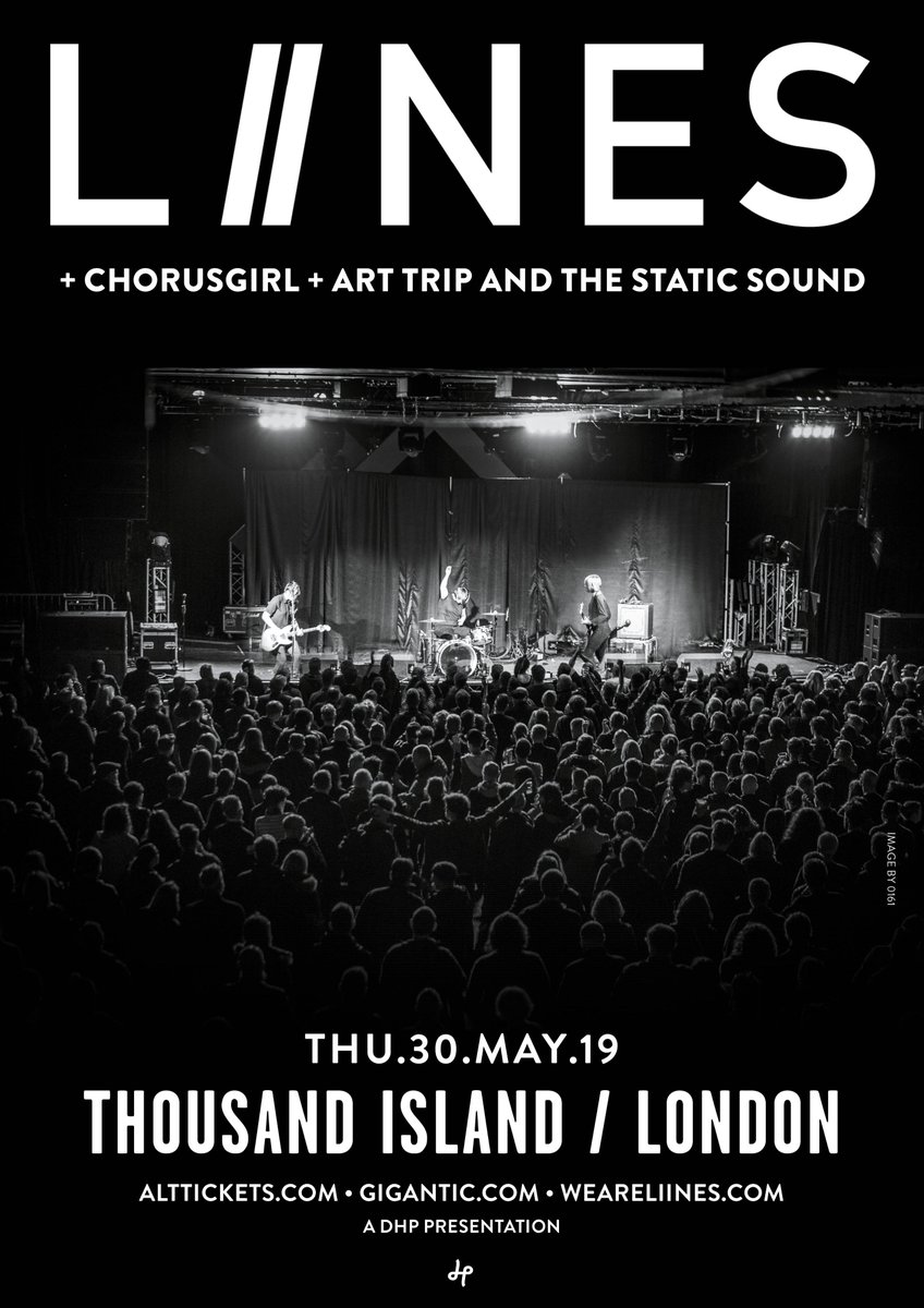 STAGE TIMES / LONDON, Thursday 30 May, @thsndslnd

8:00 <a href="/ArtTripBand/">ArtTripStaticSound</a>
8:45 @chorusgrrrl 
9:30 <a href="/WEARELIINES/">LIINES</a> 

Remaining 🎟️ bit.ly/2DFggTN