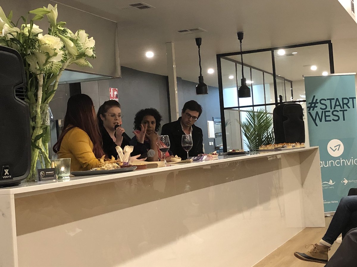 Hanging out at the #StartWest meetup at the #gourmetkitchen Moonee Ponds. A panel discussion of founders chatting in a kitchen cooking up a discussion storm!