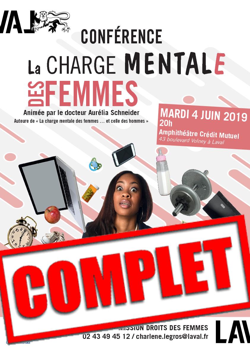 Laval_la_Ville's tweet photo. [FLASH INFO] La conférence qui sera animée par le médecin psychiatre Aurélia Schneider, le 4 juin prochain à #Laval affiche complet ! https://t.co/zq9PVEy7QT