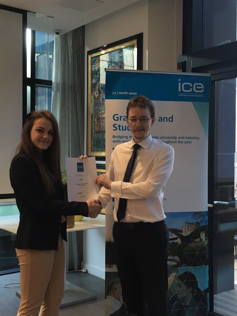 ICE_NWGS's tweet photo. Last night was our #emergingengineer award paper presentations. Our winner was.... drum roll please... Maria Eftimova with her paper on soil arching theory & it’s applications - explaining research that she undertook at university & has continued into her career! Congrats!! https://t.co/4hBhH3ls4x