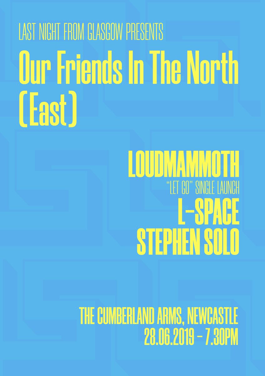 pcpqmusic's tweet photo. We're very excited for our first trip to Newcastle! We'll be playing at @thecumby alongside @loudmammoth and @stephensolos on 28/06, courtesy of @LNFGlasgow. 
It's going to be a 𝓷𝓲𝓬𝓮 𝓽𝓲𝓶𝓮. https://t.co/RVeAkhgxVb