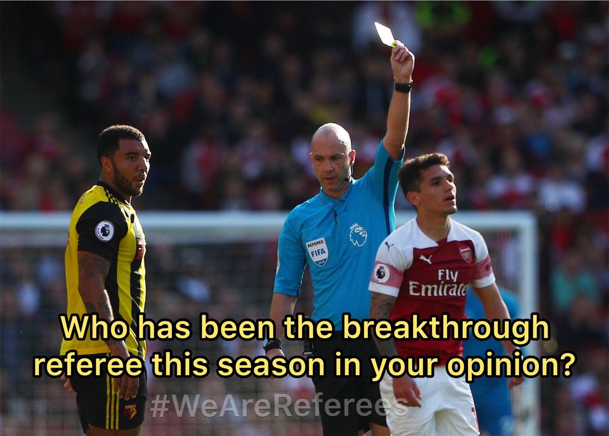Which referee has impressed you the most this season? Apologies we’ve not been as active this past week, we have been delivering basic courses to brand new referees. We will aim to be back to normal next week ⚽️ #WeAreReferees #Touchline #AHReferees #EASports #PremierLeague #PL