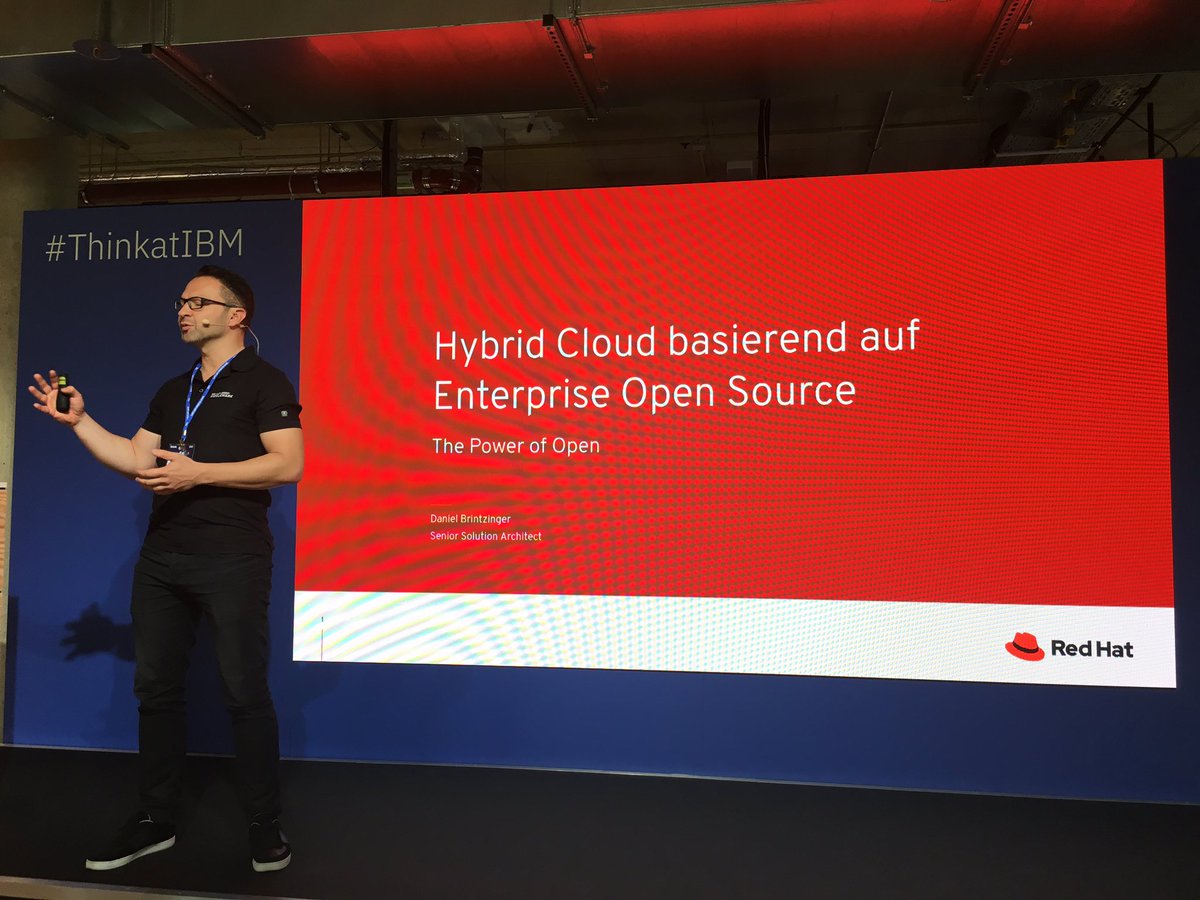 Thomas_Harrer's tweet image. ⚡ #IBM Infrastructure Summit 2019 in #Berlin, #Germany 🇩🇪!
#ThinkatIBM
Think at IBM | Pop-up-Experience @ Bikini Berlin.

Daniel Brintzinger von @RedHat - nur 20% sind differenzierend. Warum nicht darauf konzentrieren?

#opensource #culture