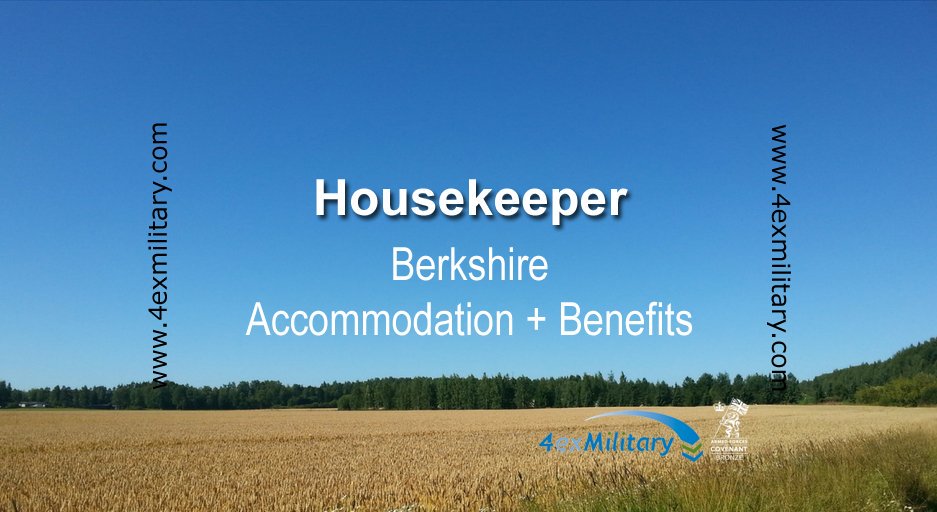 RecruitPers's tweet image. Private Household (West #Berkshire) seeks a full time housekeeper to assist with basic household duties. Double or single accommodation provided. CV direct to: james@4exmilitary.com  Full details on line &amp;gt;&amp;gt;&amp;gt; bit.ly/2HYJhJo