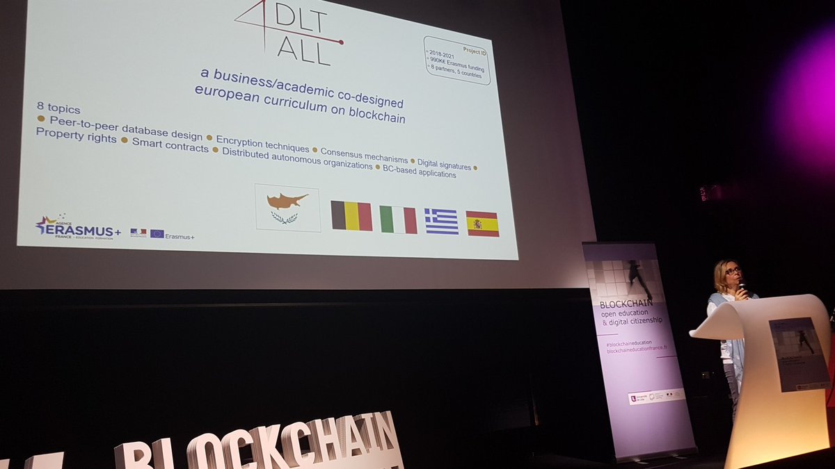 PerrineCoet's tweet image. A #erasmus+ funded project with blockchain #BlockchainEducation