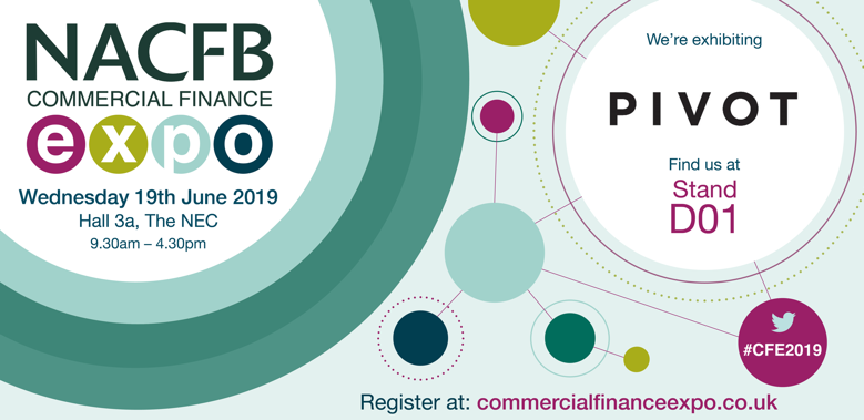 Pivot_Finance's tweet image. We’re exhibiting at @NACFB Commercial Finance Expo on the 19th June – come and find us at stand D01

#CFE2019 #NACFB #pivot