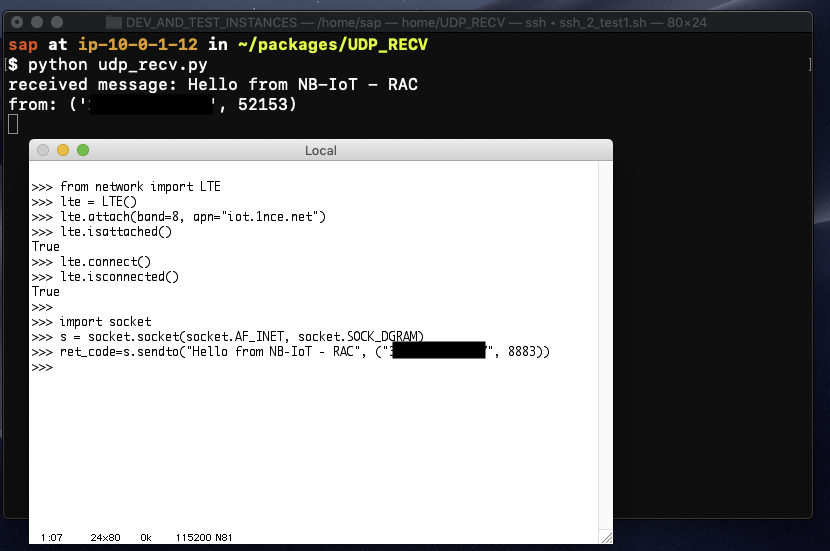 _rac01's tweet image. Using a @pycom #FiPy to send #UDP data via NB-IoT. Used the new boards (w/ band 8 support for @1NCE3 @DT_IoT) I got and also updated to most recent #modem #firmware.