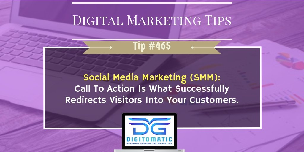 #DigitalMarketing Tip #465
Make sure your social media ads have a proper call to actions to convert visitors into customers.
#SocialMediaManagement #socialmediamarketing #SMM #calltopurchase #marketingdigital #marketingonline #GrowthHacking #BusinessStrategy #marketingtips