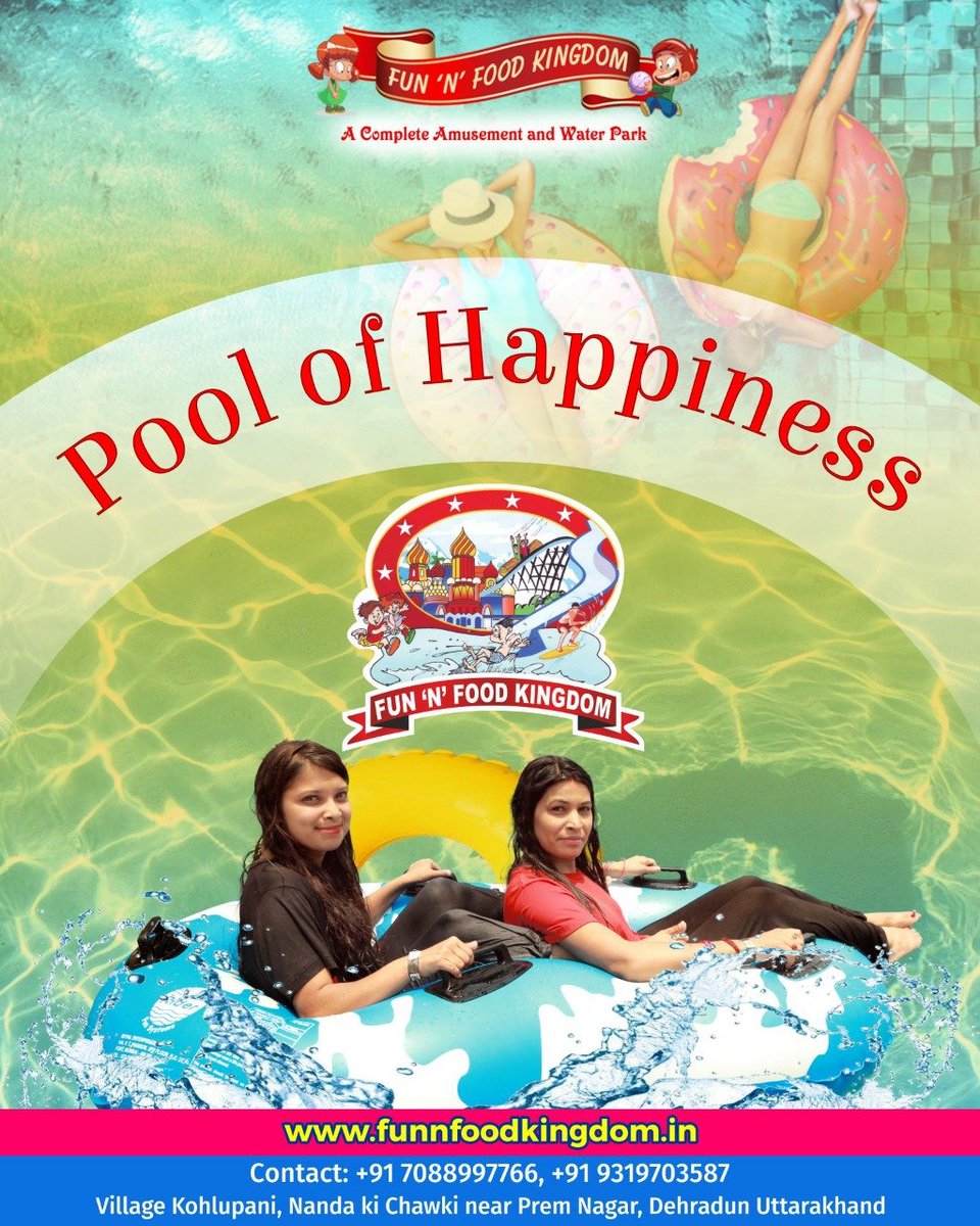 FunNFoodKingdo1's tweet photo. Dive into the pool of happiness. Visit the most recommended picnic spot of dehradun today...!!

#funnfoodkingdom #fun #frolic #wednesday #vacation #family #memories https://t.co/eD7yHWVG0W