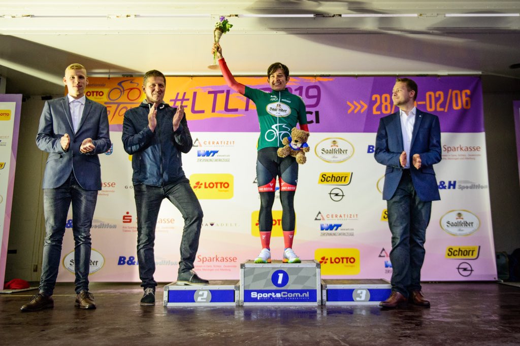 4 trips to the podium last night <a href="/kathrin_hammes/">Kathrin Hammes</a> 💐

1️⃣ WNT <a href="/Ceratizit_Tools/">CERATIZIT - Team Cutting Tools</a> Sprint Jersey
2️⃣ 2nd place on the stage
3️⃣ Best German rider
4️⃣ Most active rider

#LTLT19