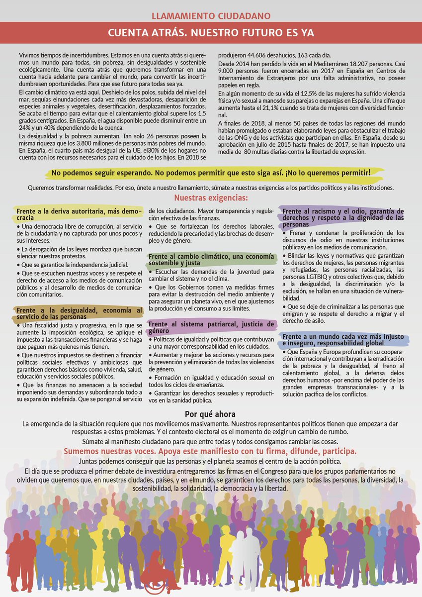 QuorumGlobal's tweet image. Ahora que los partidos negocian el nuevo ejecutivo, les recordamos que queremos un gobierno que actúe contra la pobreza, desigualdad y el cambio climático. #GobierneQuiénGobierne, ahí estaremos para no se olvide de que 
#NuestroFuturoEsYa. Firma aquí: bit.ly/FirmasFuturoYa