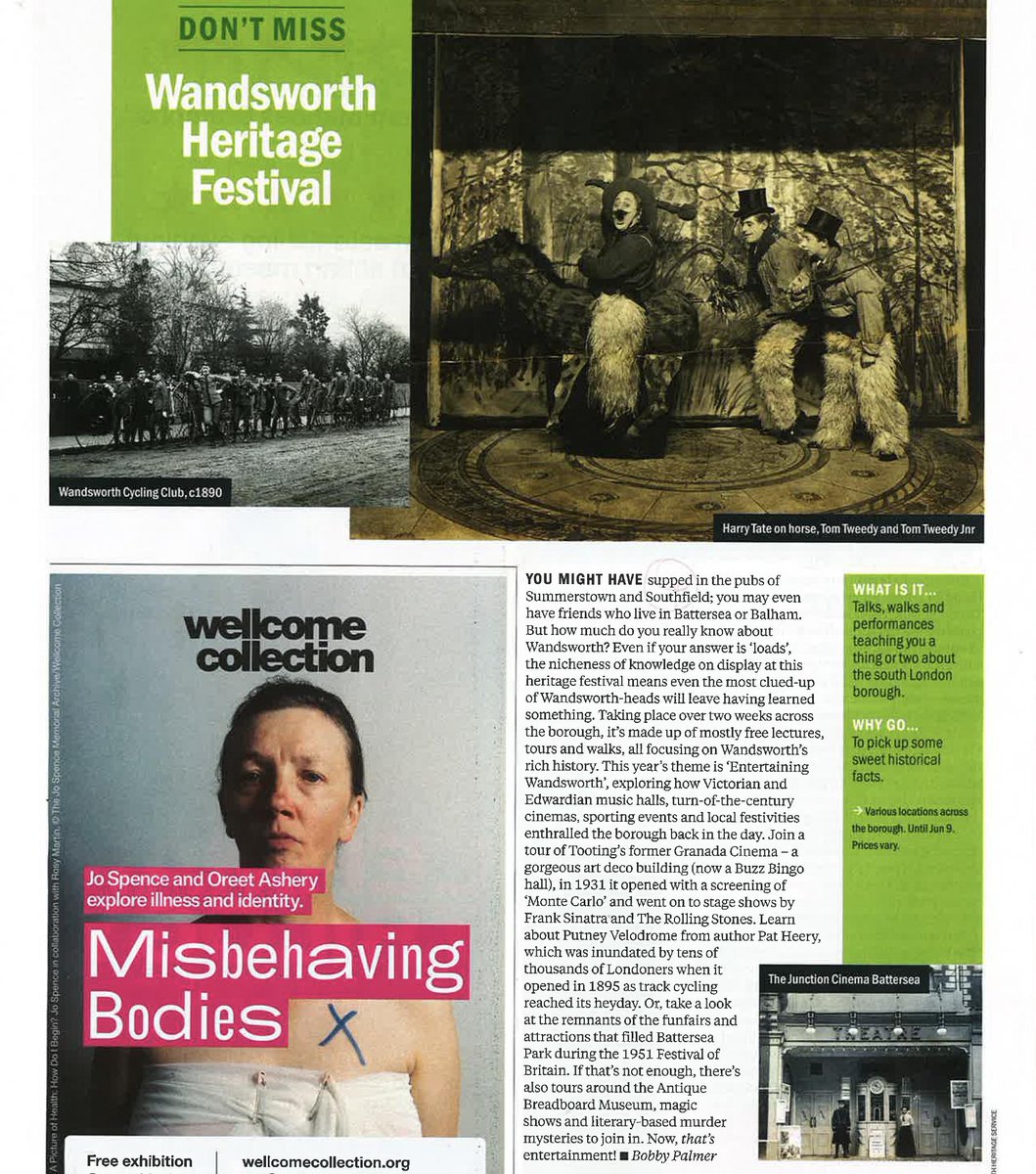 Don’t miss the #WandsworthHeritageFestival in the latest @TimeOutLondon 👀