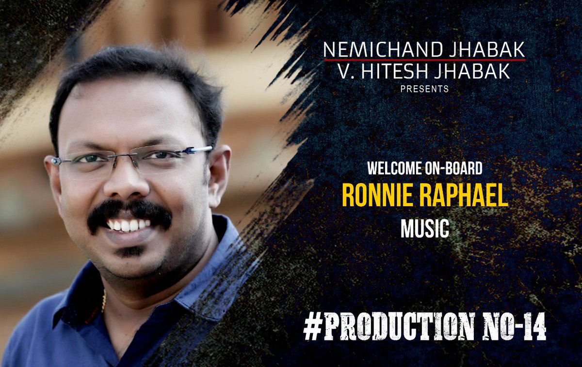 The composer of #ProductionNo14, #RonnieRaphael. Welcome on board sir. #JabaksMoviesNext @SasikumarDir #GuruSomasundaram @proyuvraaj