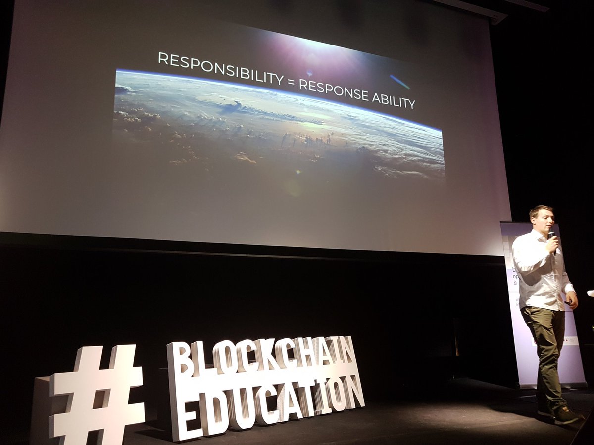 BlockchainEduc5's tweet image. Responsability = response ability : winning over our parties' system #blockchaineducation