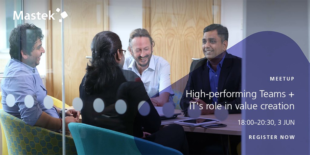 Next Monday in London: what are the key ingredients of IT teams that *rock* and what's different about the way they create value for the most successful companies? Come to this <a href="/IndigoBlueNews/">IndigoBlue</a> meetup to find out bit.ly/2I3GYVC
#AgileTeams #leadership #ValueCreation