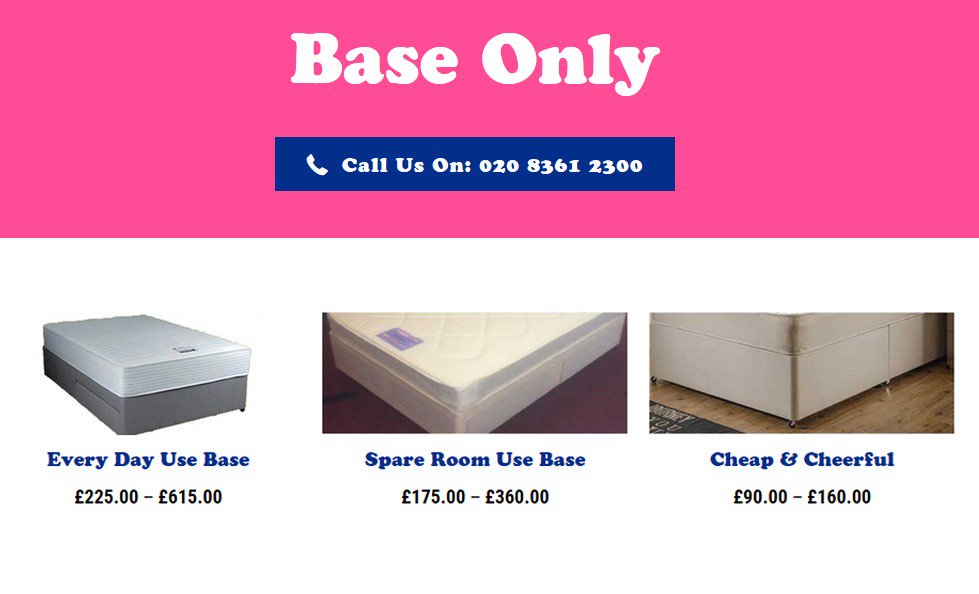 If you're after a #BedBase for every-day use, for the spare room or for cheap and cheerful options, #VicSmithBeds can help! From just £99 we've a range of bed bases available. vicsmithbeds.co.uk/base-only/