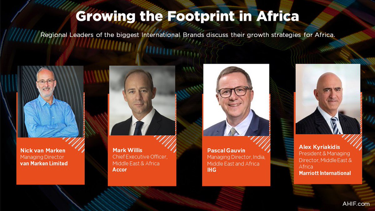 FHS_Africa's tweet photo. Meet regional leaders of the biggest international brands including @Accorhotels, @IHGCorporate, @MarriottIntl at #AHIF where they are going to discuss their growth strategies for Africa. Join 600+ hospitality leaders at AHIF this year 23-25 Sept, Ethiopia https://t.co/AoRgvNePwQ https://t.co/JlhATfY4OR