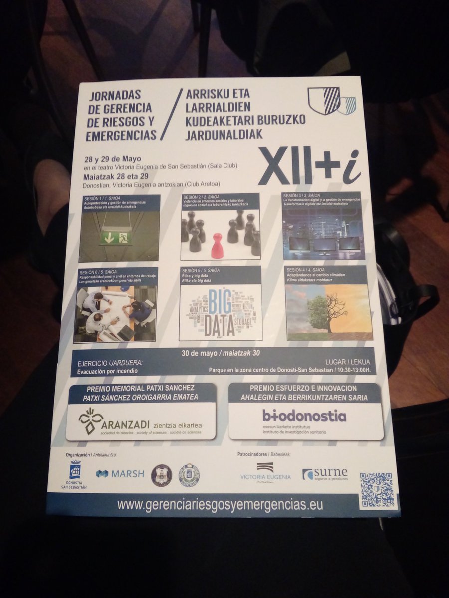 OIT_ES's tweet photo. Hoy en #Donostia en las jornadas de gerencia de riesgos y emergencias para abordar los temas del #Futurodeltrabajo con @Riesgo_Emergenc #gre2019 #OIT100 https://t.co/yChwAQ6wQI