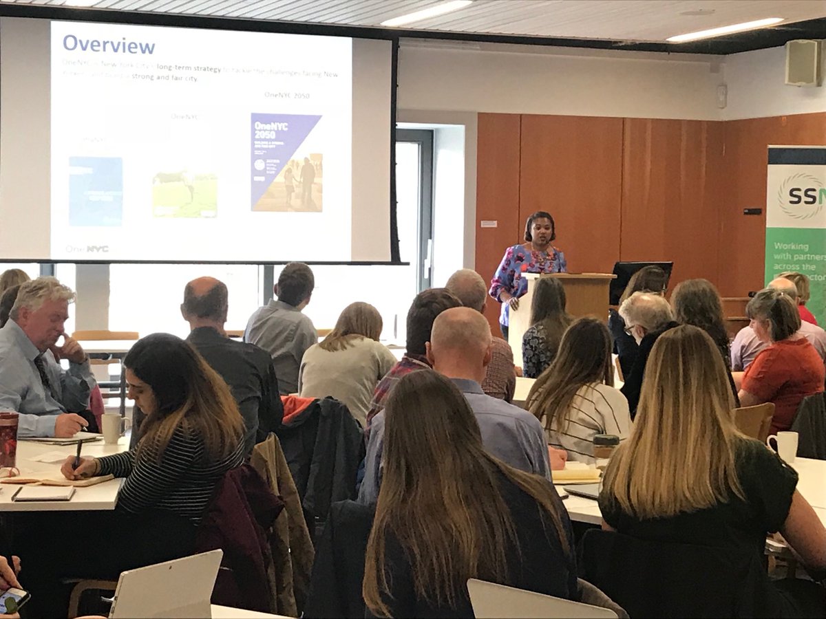 EdCentreCC's tweet photo. Huge privilege to have New York City climate adviser @NerdDiva822 kick off @SSNscotland’s #ClimateStrategies event here at ECCI this morning. #NetworkAction https://t.co/sN6EteKvKk