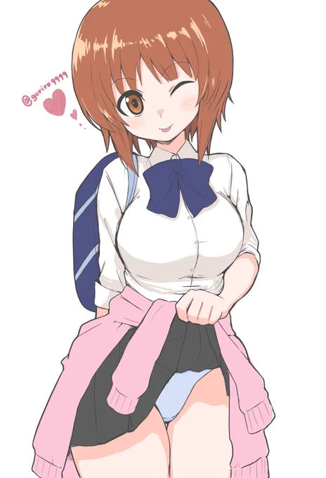 #ガルパン版深夜のお絵描き60分一本勝負#ガルパン版深夜のお絵描き60分一本勝負_20190529お題、みぽりんフライングですみません 