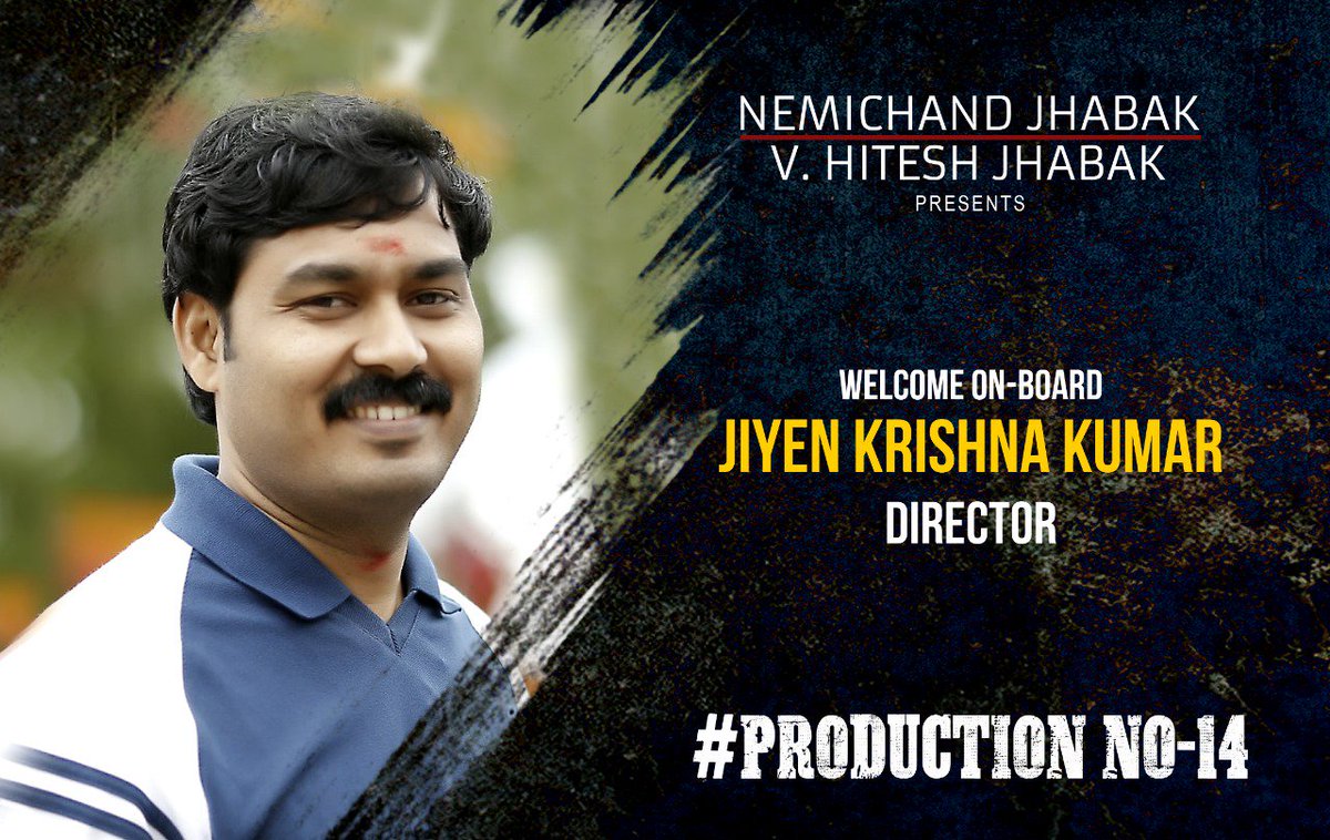 The captain of ship, the director of our #ProductionNo14, #JiyenKrishnaKumar! Welcome on board sir. Excited & how. #JabaksMoviesNext @SasikumarDir #GuruSomasundaram @proyuvraaj