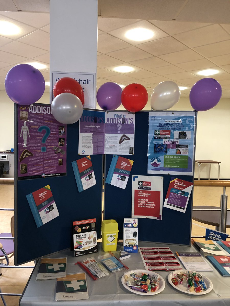 AldonsChua's tweet photo. It’s happening! Visit our booth for more information 😊
#InternationalAddisonsDay 
#ESHTEndocrineTeam 
 @ESHTNHS @AddisonsUK https://t.co/xWn5OaOXhZ