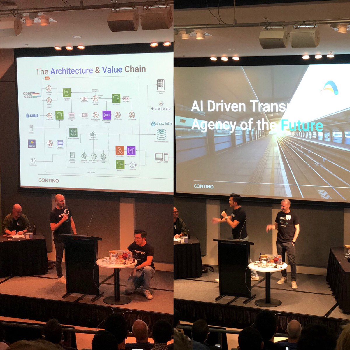 Yun and Lucas killing it as always!! #DataShowdown 

#tfnsw #TeamContino #AI #MachineLearning 
@ContinoHQ 

Event of the year so far!
<a href="/Gerhard_Digital/">Gerhard Schweinitz</a> <a href="/meetupmadness/">Meetup Madness is now BeerOpsHQ</a> 🚀