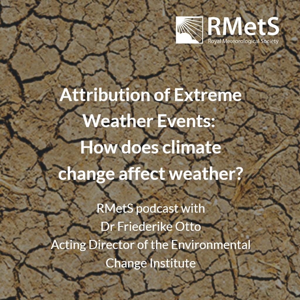 RMetS's tweet photo. #incaseyoumissedit make sure to listen in to our latest podcast where @PolarCaro speaks to #BriefingPaper author @FrediOtto as she explains the science behind extreme event attribution - How does #climatechange affect weather? https://t.co/VtxDLHEurN
#RMetSClimate @StottPeter https://t.co/ZWMusaDqov