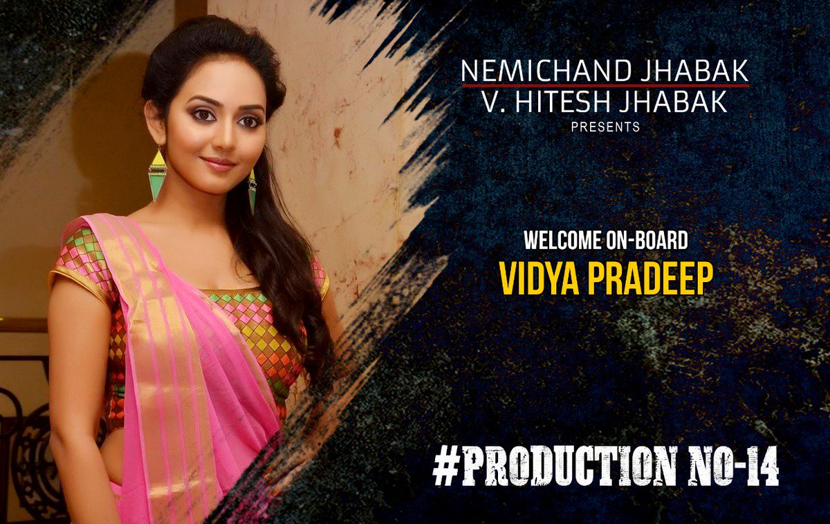 Here's welcoming the beautiful #VidyaPradeep on board! #ProductionNo14 #JabaksMoviesNext @SasikumarDir #GuruSomasundaram @proyuvraaj