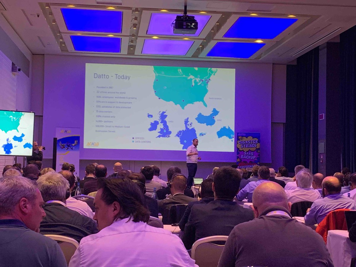 datto's tweet photo. Huge thank you to @Achabspa for hosting #DattoDay in #Milan yesterday! A brilliant day full of great insights, great people and great ideas! Looking forward to next year already! Check out our events page to see where we are next! https://t.co/WBYj1Mt6U1 https://t.co/R919OHMNem