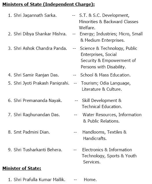 Otv On Twitter Here Is The Full List Of Odisha Cabinet