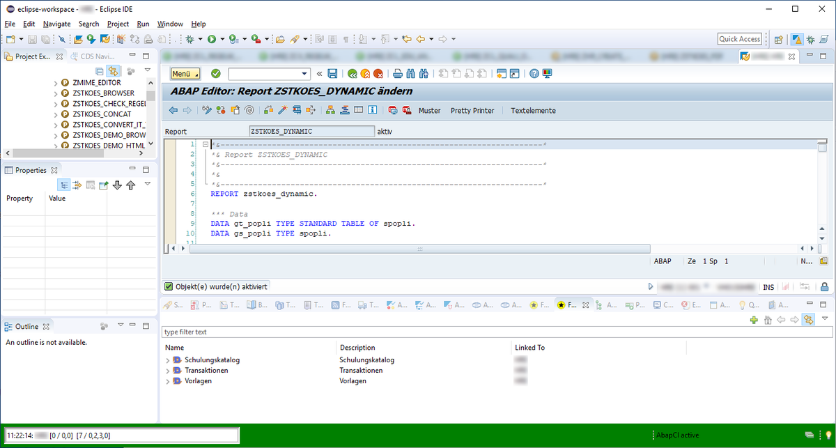 stekoester's tweet photo. Finaly started using #ABAP in #eclipse. It is much better then using #SAPgui only. Apreciate the work on #ADT. Keep on going. https://t.co/PVgCxmlHL6