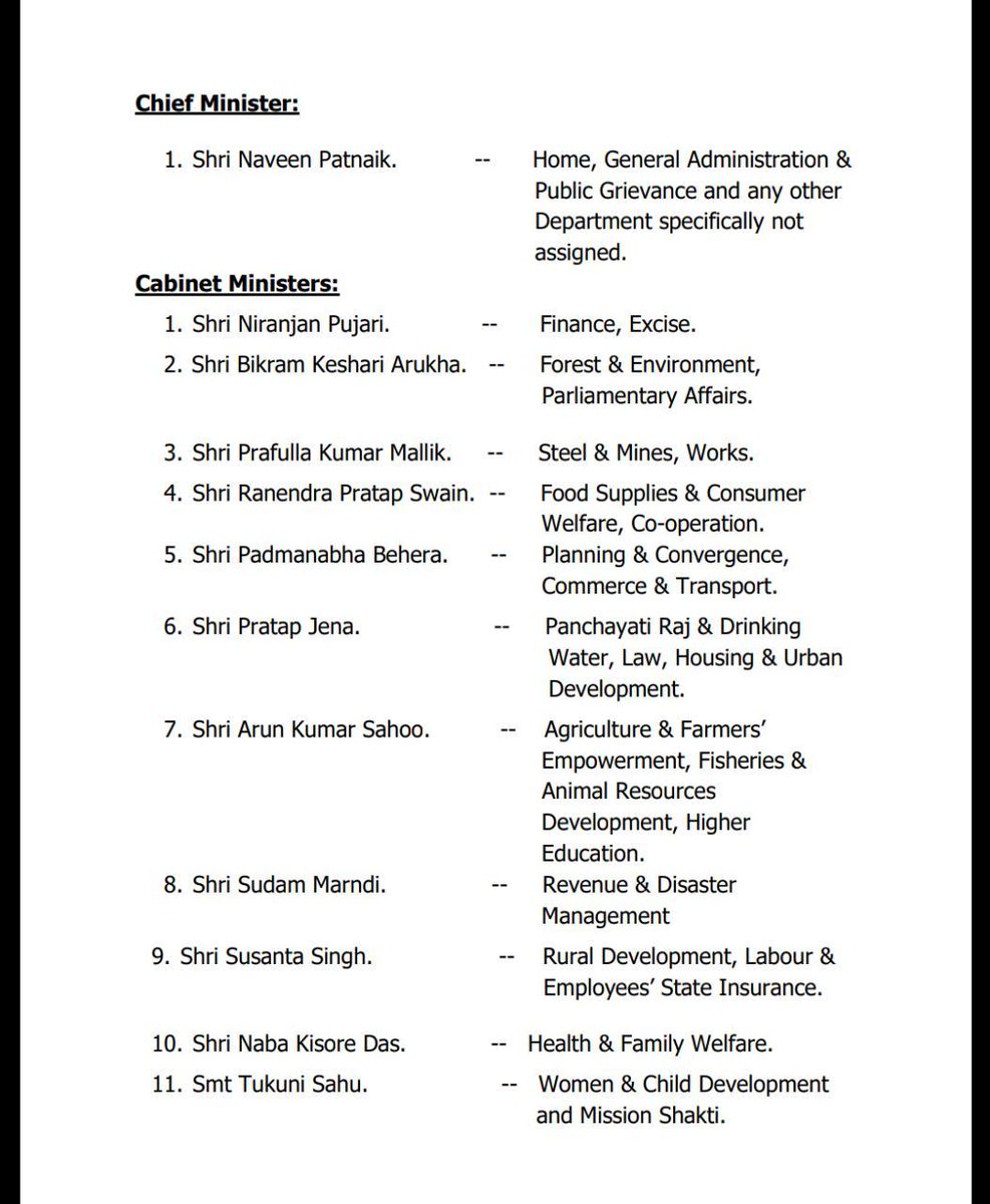 Ani On Twitter Odisha Govt Releases The List Of Newly Appointed