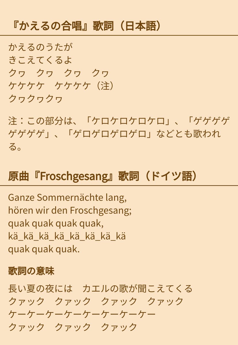 みろる かえるのうたがきこえてくるよ その次の歌詞は 地域で違うらしいよ みろる調査 みろる かえるのうたがきこえてくるよ その次の歌詞は 地域で違うらしいよ みろる調査