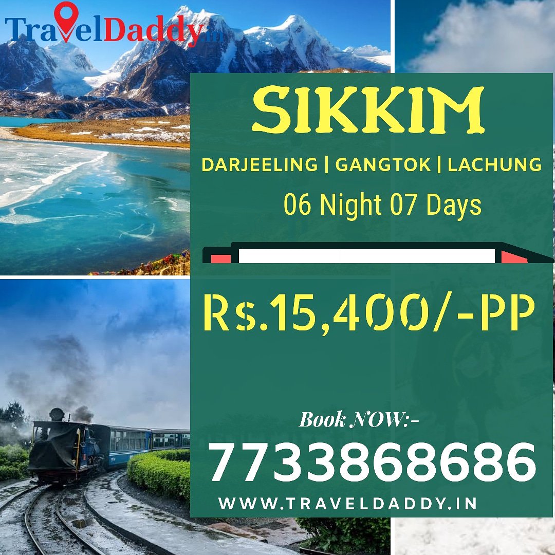 SIKKIM PACKAGE 
Only Rs.15,400/-PP
#sikkim #sikkimdiaries #sikkimtourism #sikkimadventures #northsikkim #sikkimtrip #travelgyani #travelbook #travelrealindia #traveltheworld #travelindia #travelpics #travelblogger #traveldaddy #jaipurtravel #gsmcompany #darjeeling #gangtok