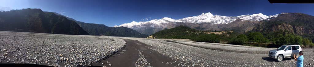 AusAmbNP's tweet photo. My embassy driver, Rabi Tamang, gives me a less than subtle message about what he’d prefer to be doing. #VisitNepal #visitmustang https://t.co/s46ZyxQlTQ