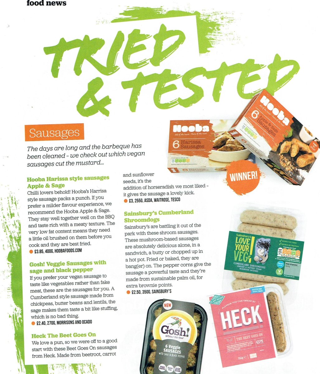 Yippeee!  Our Harissa Meat-Free Sausages &amp; Apple &amp; Sage Sausages have won This Vegan Life's Sausage Competition 🎉🍄😍 #vegan #plantbased #hoobalution #meatfreedom