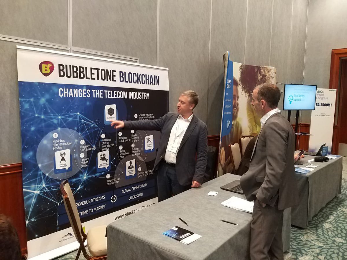 Bubbletone Showcased its Technological Solution at MVNOs World Congress 2019

medium.com/bubbletone-blo…

 #MVNOs #mvnosworld <a href="/MVNOSERIES/">MVNOSERIES</a> #bubbletone #blockchain #telechainbroker #telecom #mobileoperators #telecommunications