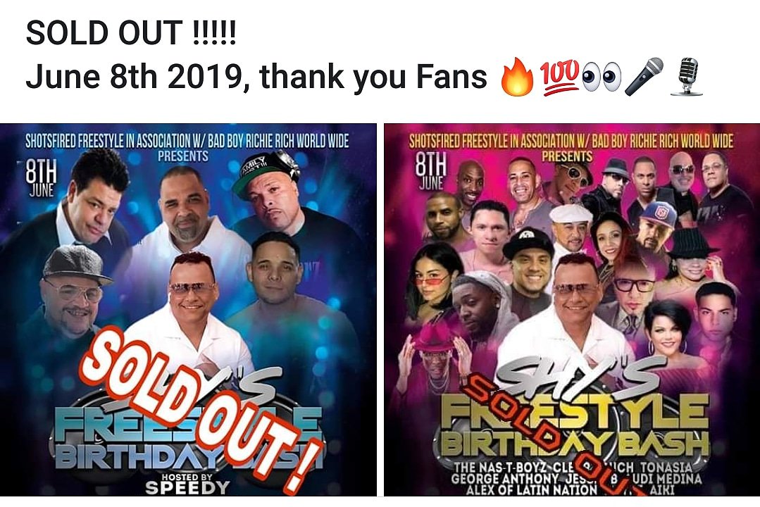 FlavaMusRecords's tweet photo. SOLD OUT !!!!!
June 8th 2019, thank you Fans 🔥💯👀🎤🎙 https://t.co/htwihgxFDm